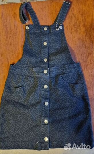 Джинсовая куртка,комбинезон 146