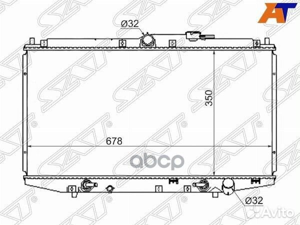 Радиатор Honda Accord 97-03 / Honda Accord 98-0