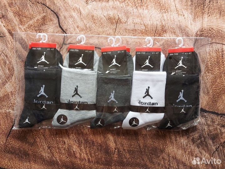 Носки Nike Adidas Jordan белые