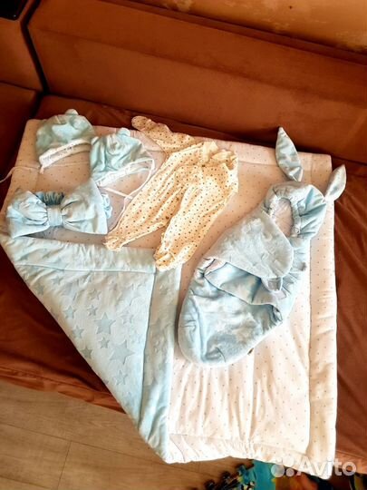 Конверт на выписку для мальчика зима