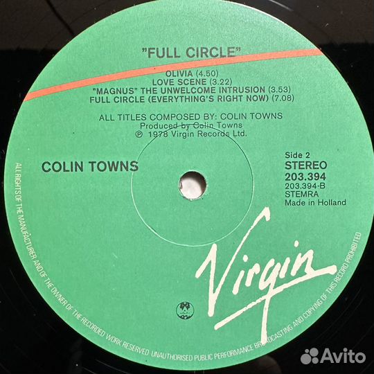 Colin Towns – Full Circle (Голландия)