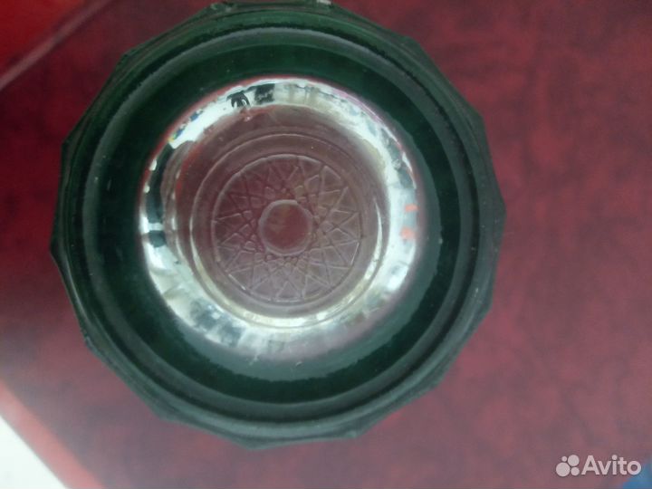 Стакан зелёный гранёный СССР 14граней