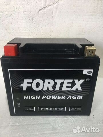 Акб Мото 12В 12А п.п. Fortex AGM ток200 150х86х130