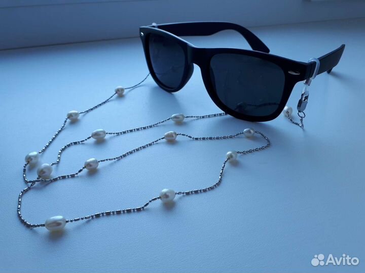 Цепочка для очков, держатель, натуральные камни