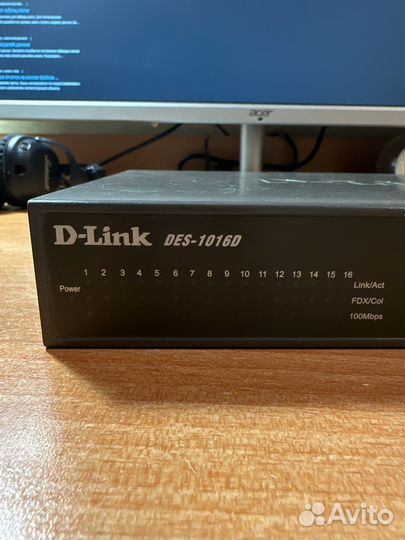 D-link des-1016d, неуправляемый коммутатор