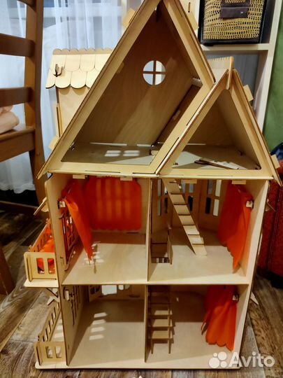Кукольный домик дерево фанера