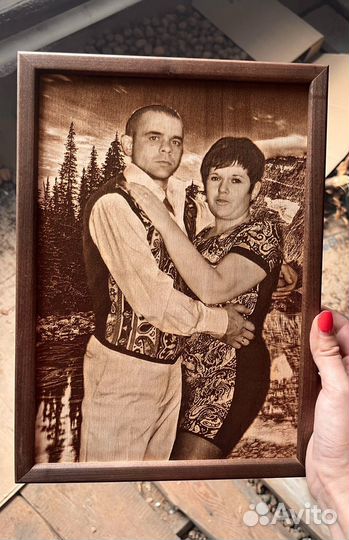 Выжигание портретов на дереве