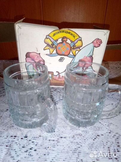 Вазы стаканы, бокалы цветное стекло СССР