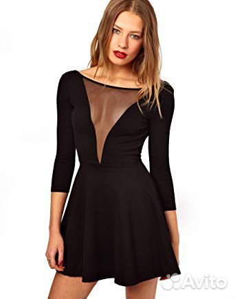 Платье чёрное American apparel