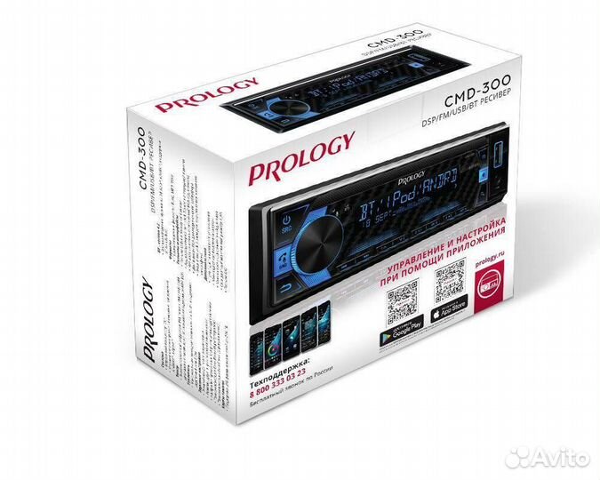 Prology CMD-300 FM/USB/BT ресивер с DSP процессоро