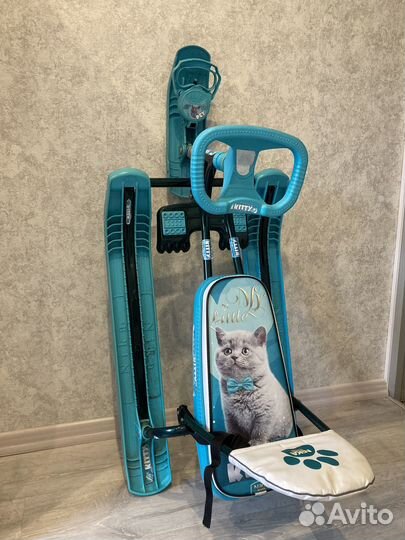 Детский снегокат со спинкой до 100 кг