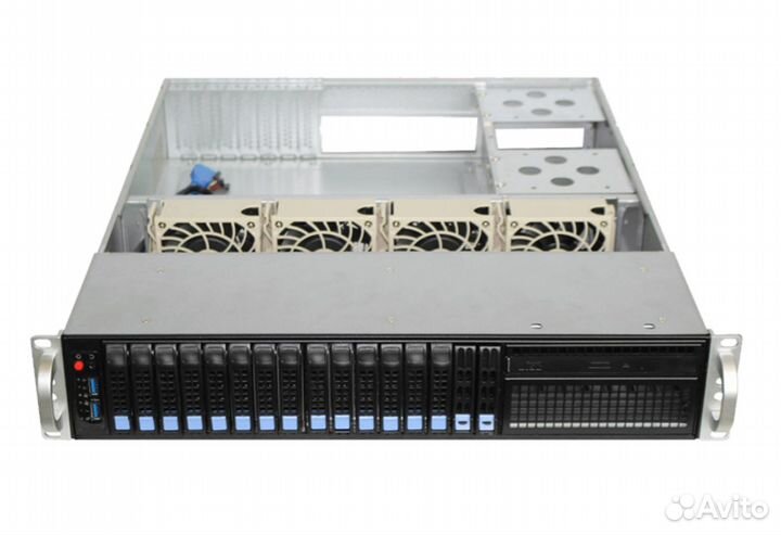 Серверный корпус ISServer 2U 4/6/8/12*3.5