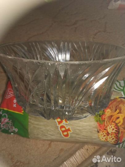 Ваза хрустальная