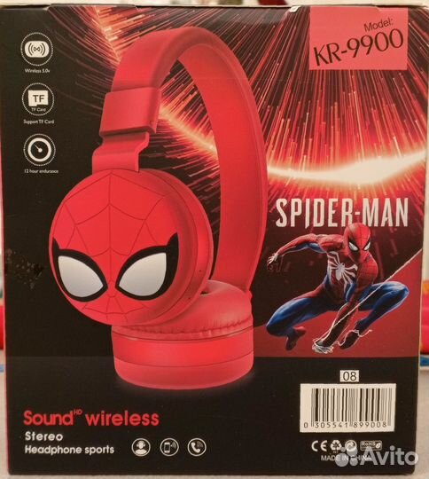 Беспроводные наушники Spider Man KR-9900