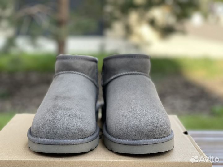 Угги Мужские Ugg Classic Ultra Mini Grey