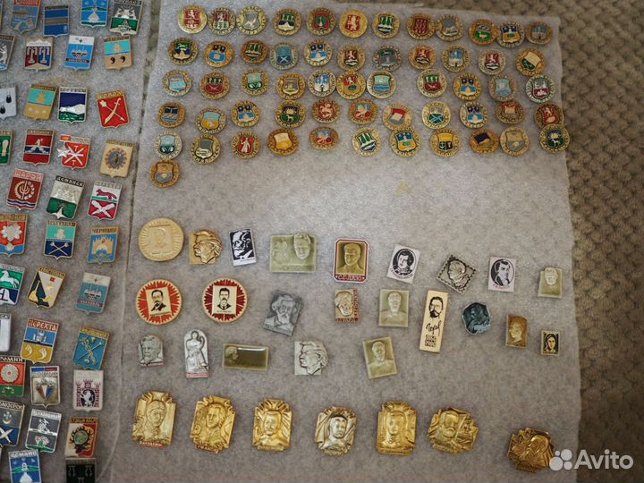 Значки города СССР,древний герб,золотое кольцо