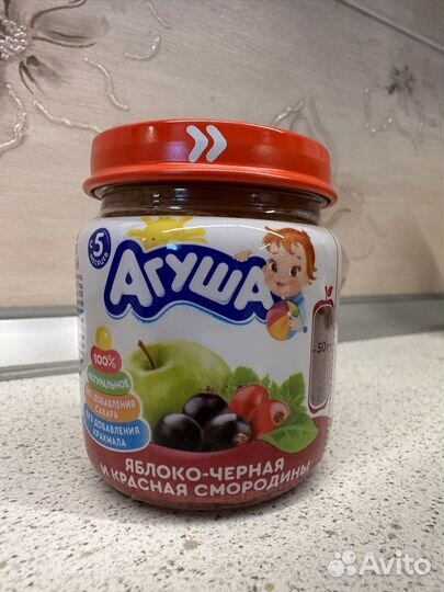 Детское фруктовое пюре агуша