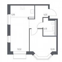 1-к. квартира, 41,9 м², 18/19 эт.