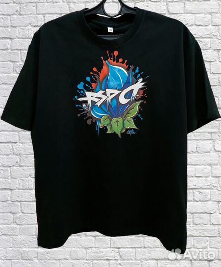 Черная футболка оверсайз real-wear