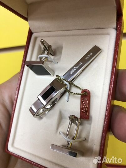 Запонки-Зажим для галстука Dupont