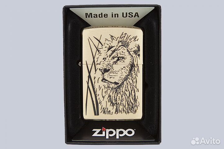 Зажигалка Zippo 204B Proud Lion Оригинал Новая
