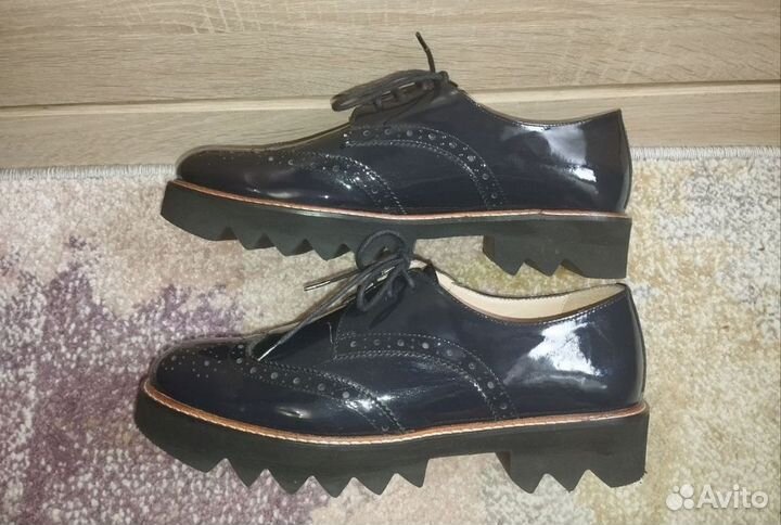 Новые кожаные женские полуботинки tervolina, 39