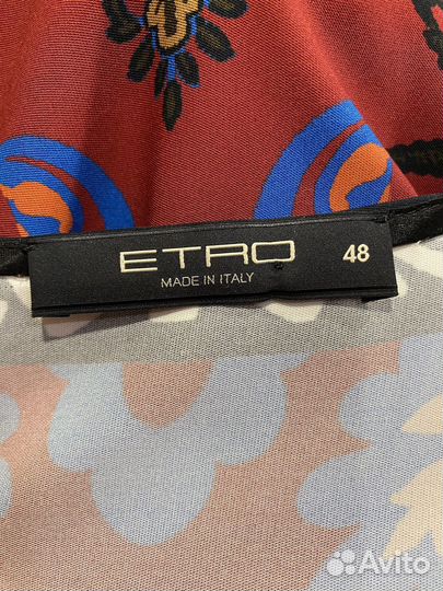 Etro шелковое платье 46 р оригинал