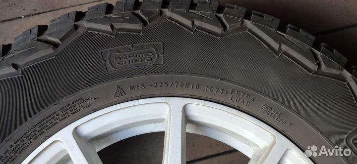 Колеса в сборе r16 всесезонки nokian outpost AT