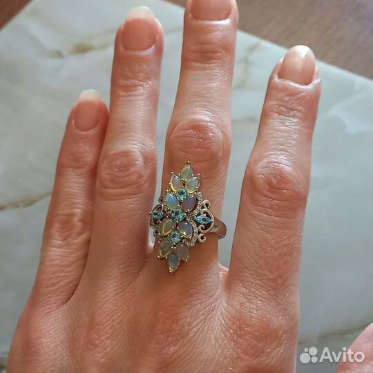 Кольцо с опалом