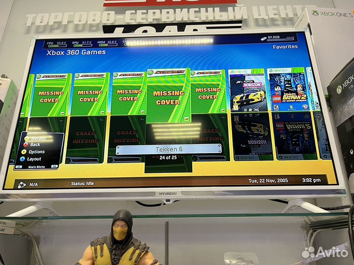 Xbox 360 slim freeboot 250gb 50игр + 2 геймпада