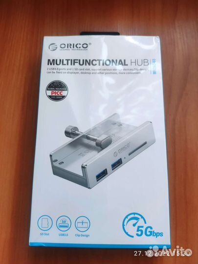 USB 3.0 + SD card зажим-концентратор orico