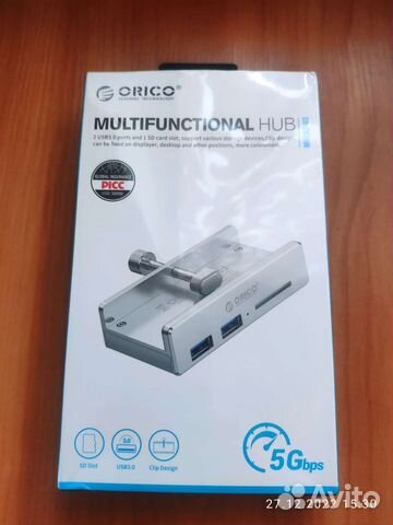 USB 3.0 + SD card зажим-концентратор orico