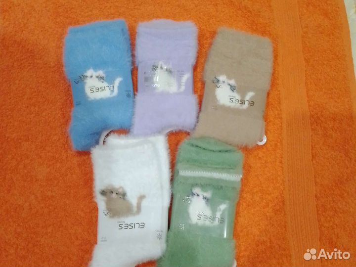 Носочки женские из шерсти норки