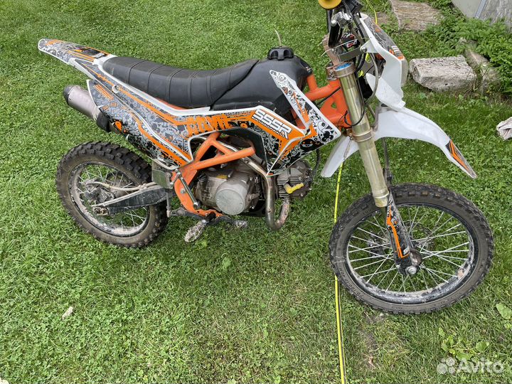 Питбайк sssr atom 125 l 17/14 orange