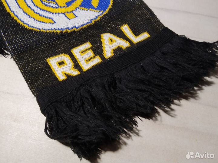 Шарф футбольный роза Real Madrid Реал Мадрид б/у