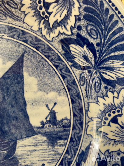 Декоративная тарелка Delft. Голландия