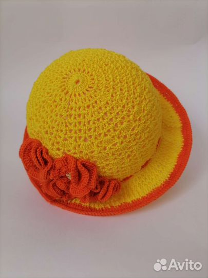 Шляпка панамка для девочки