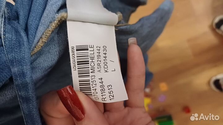 Джинсовое платье L