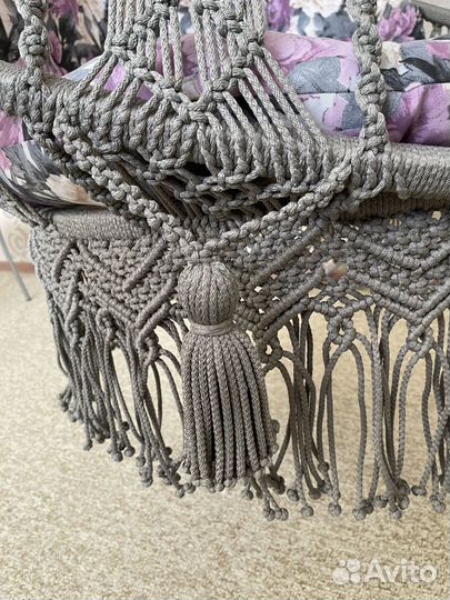 Подвесное кресло макраме