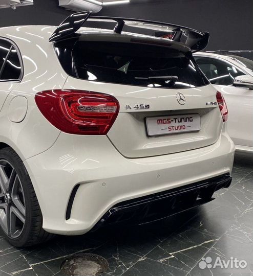 Диффузор+ насадки A45 AMG для Mercedes A-class