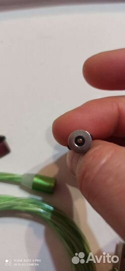 Магнитный светящийся USB кабель зарядки телефона