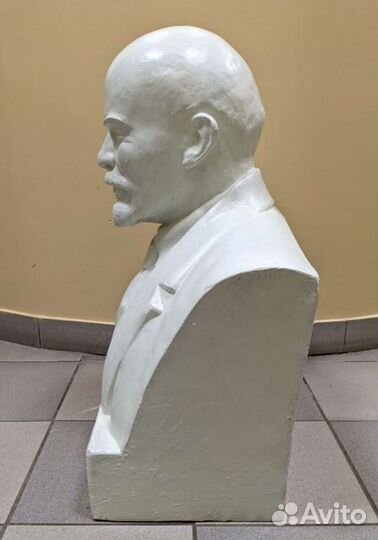 Бюст ленина гипс