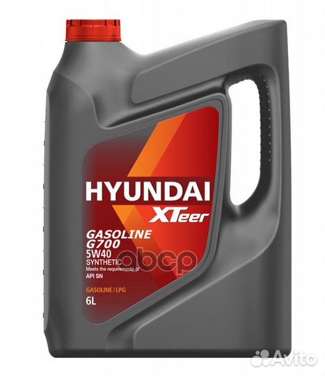 Hyundai XTeer Gasoline G700 5W40 (6L) масло