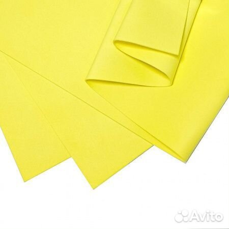 Фоамиран Лимонный 60см*70см*1мм 10л/уп