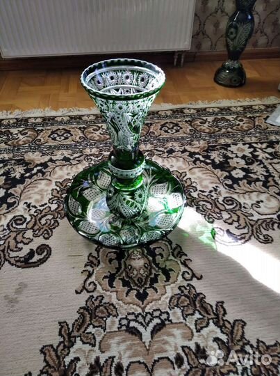 Хрустальная ваза для фруктов и цветов