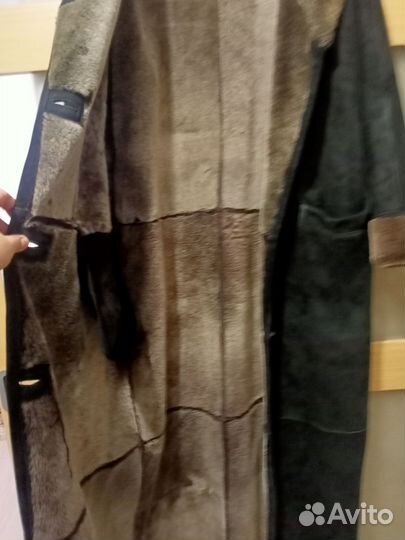 Дубленка черная 54 размер