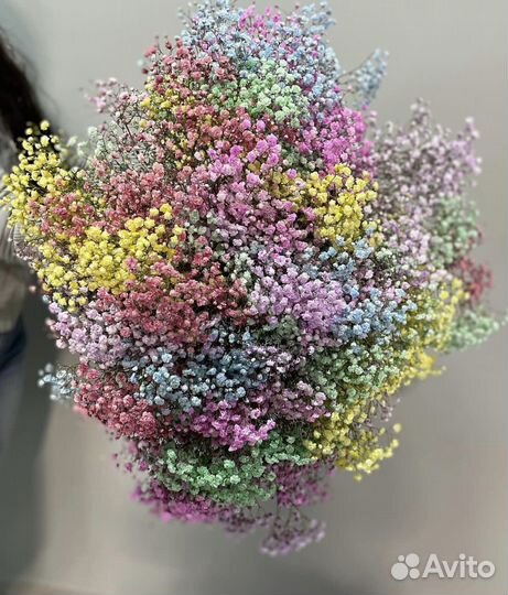 Огромные букеты из гипсофилы