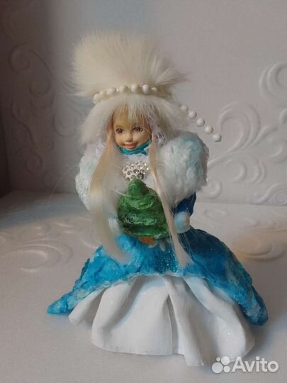 Кукла из ваты снегурочка