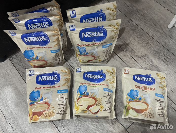 Детские каши молочные Nestle