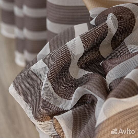 Тюль Трио тирамису